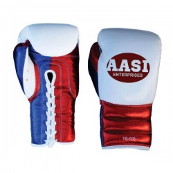 Metallic Leather Laces Boxing Gloves Metallic Leather Laces Boxing Gloves